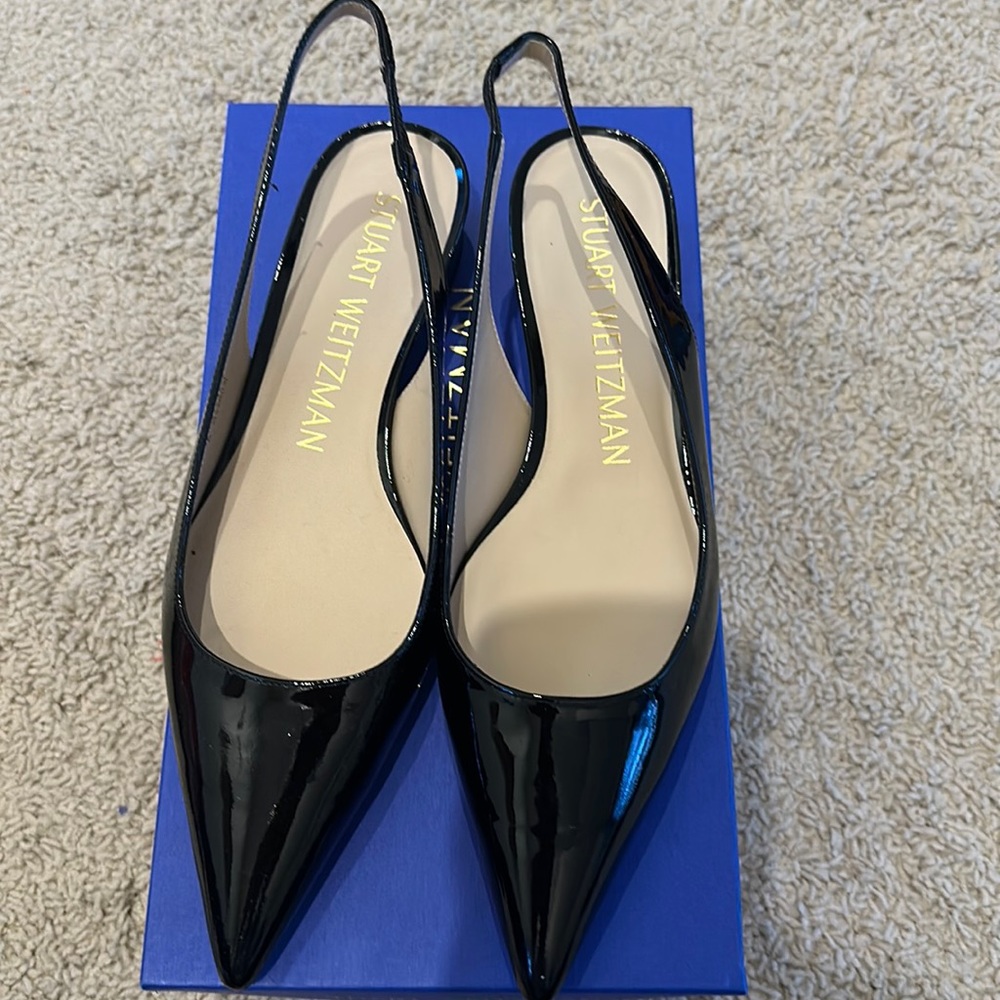 Stuart Weitzman patent leather flats